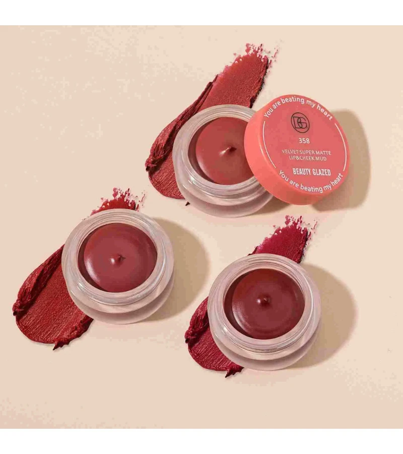Beauty Glazed Velvet Super Matte Lip & Cheek Mud