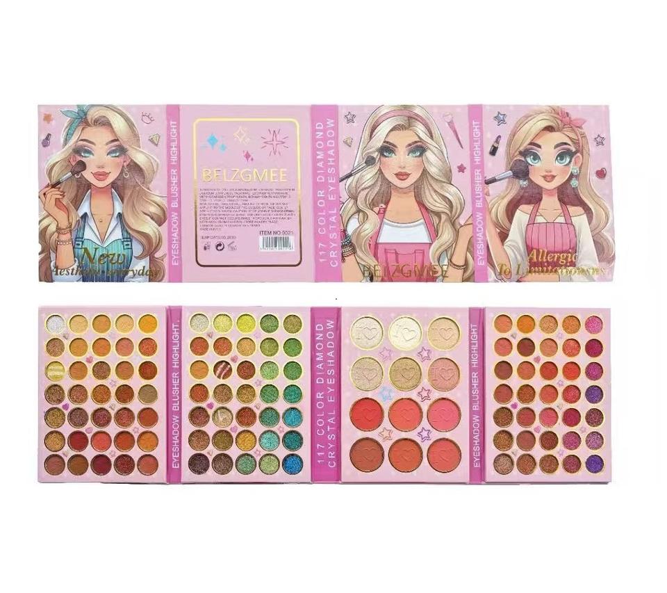Cartoon Girl Eyeshadow Palette Makeup 117 Colors