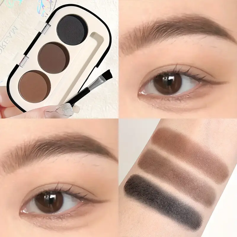 DoDo Girl Eyebrow Powder Kit 3 in 1 for Women Makeup Tool Kit - Image 3