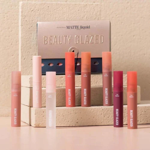 Beauty Glazed Matte Liquid Lipstick 8 Pcs Set